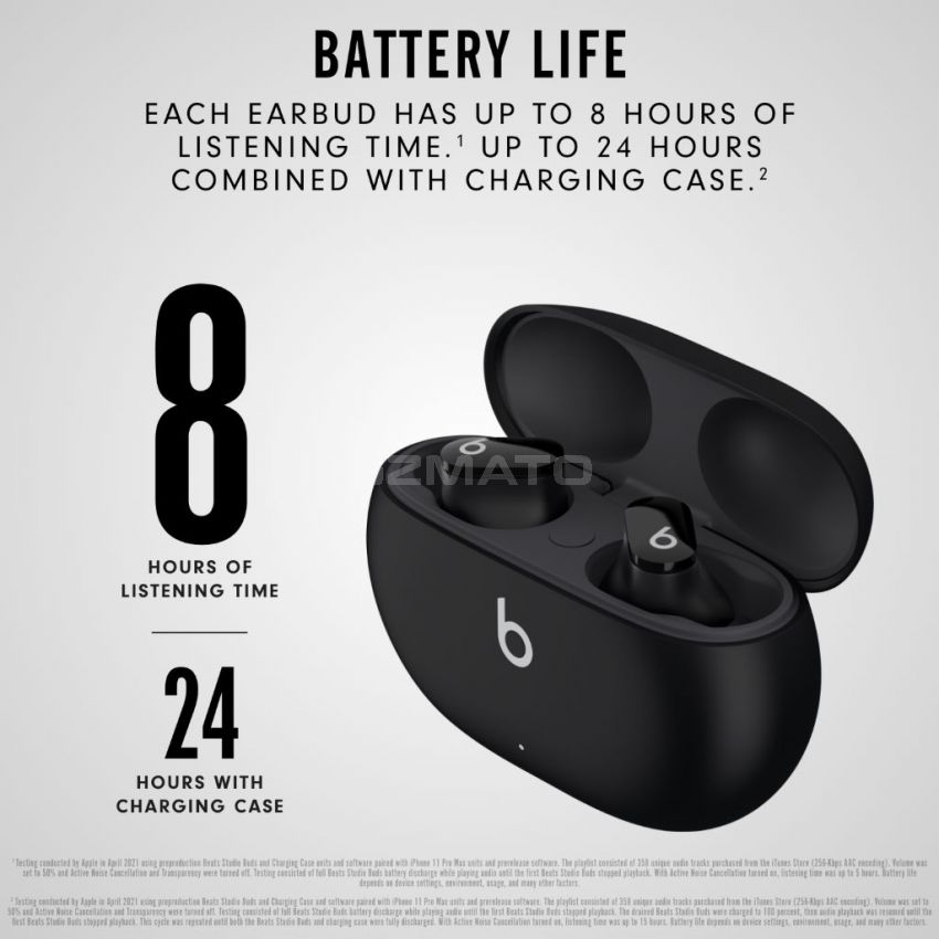 Beats Studio Buds – True Wireless Noise Cancelling Bluetooth Earbuds-Black