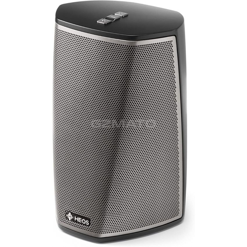 Denon HEOS 1 HS2 New Hi-Res Audio, Compact, Portable Wireless Bluetooth Speaker with Amazing Sound (Updated Version), Black, 5.08 x 7.44 x 5.04