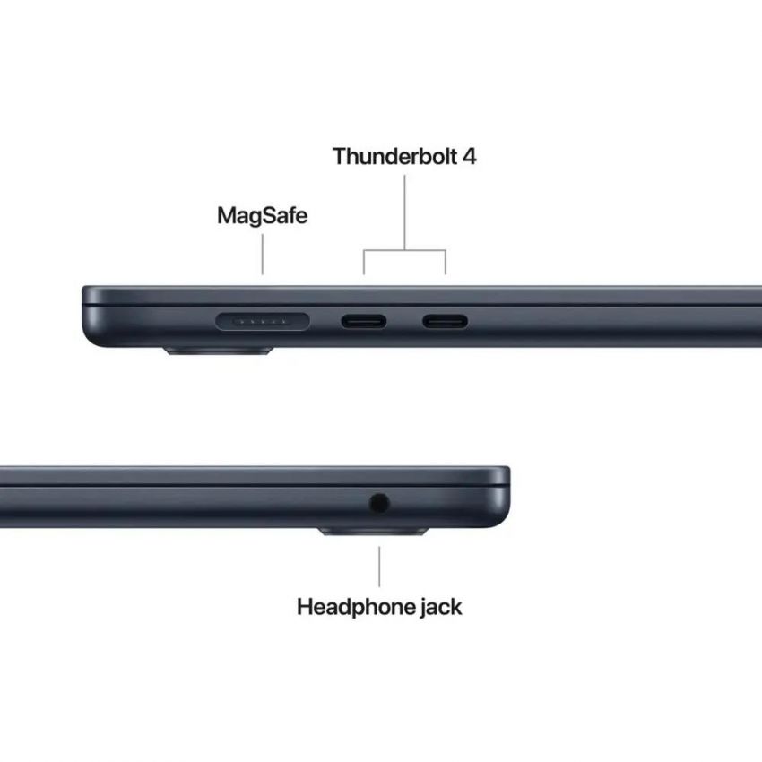 Apple - 15-inch MacBook Air M4 chip 256GB SSD 16GB Memory 10-Core CPU 10-Core GPU Built for Apple Intelligence - Midnight