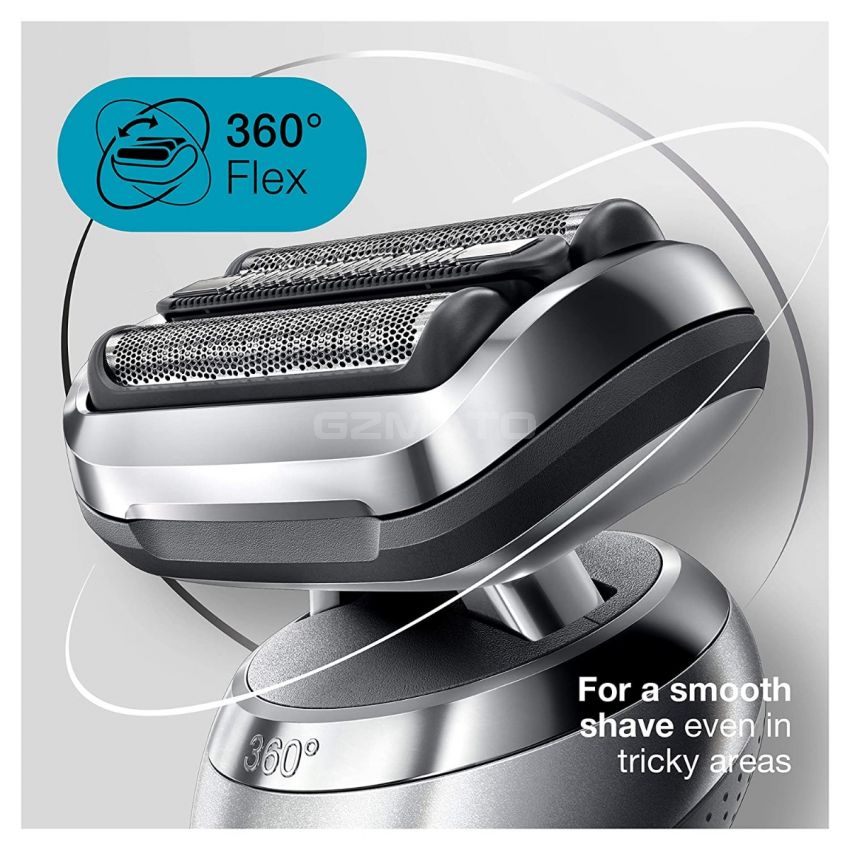 Braun Electric Razor for Men, Series 70-7001cc-7071cc 360 Flex Head Electric Shaver with Beard Trimmer, Rechargeable, Wet & Dry with Clean & Charging Station and Travel Case