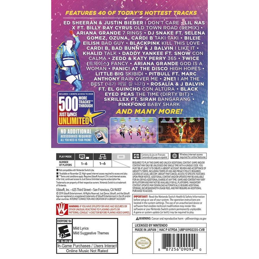 Just Dance 2020 - Nintendo Switch Standard Edition