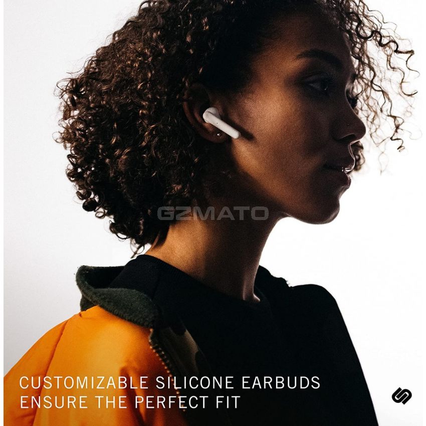 Urbanista Paris True Wireless Earphones 20H Playtime Wireless Charging Case, Bluetooth 5.0, Noise Cancelling Earphones with Touch Controls + Built-in Mic, Compatible with Android and iOS