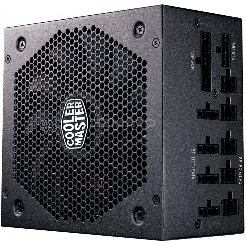 Cooler Master V750 Gold V2 Full Modular,750W, 80+ Gold Efficiency, Semi-fanless Operation, 16AWG PCIe high-Efficiency Cables