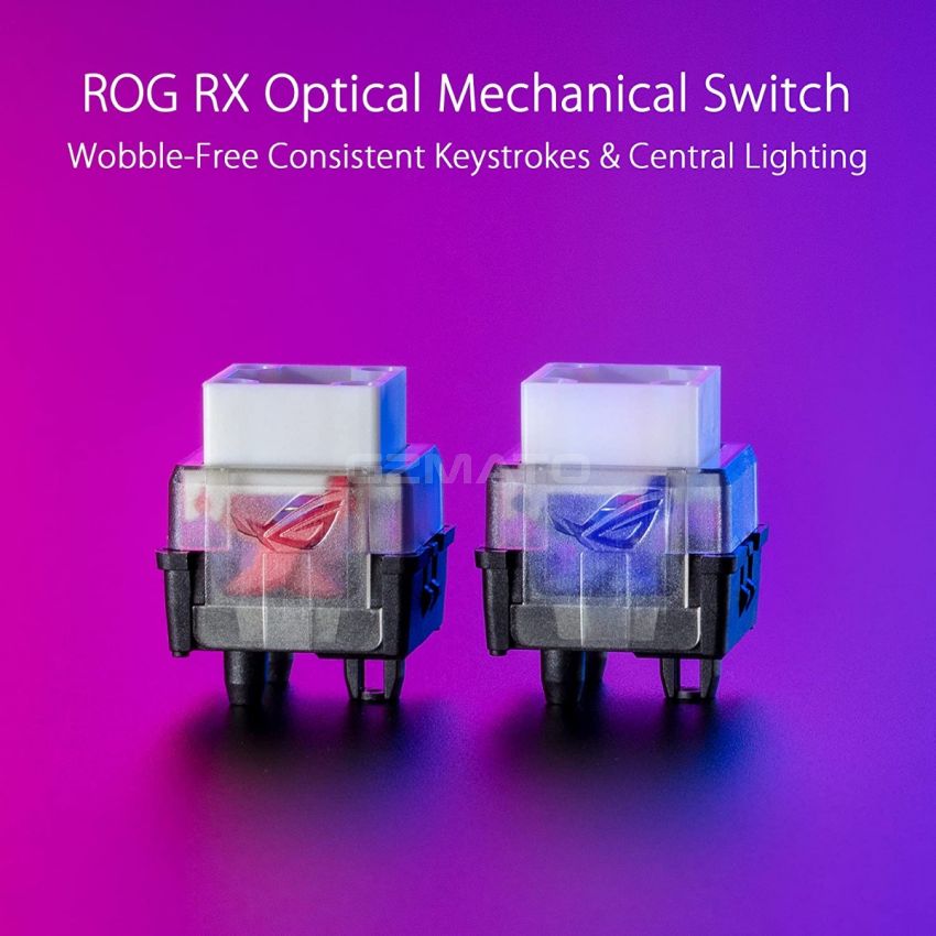 ASUS ROG Claymore II Wireless Modular Gaming Mechanical Keyboard (ROG RX Blue Switches, Detachable numpad & Wrist Rest for TKL 80%/100%, Aura Sync, Media Controls, Fast Charge, USB 2.0 Passthrough)