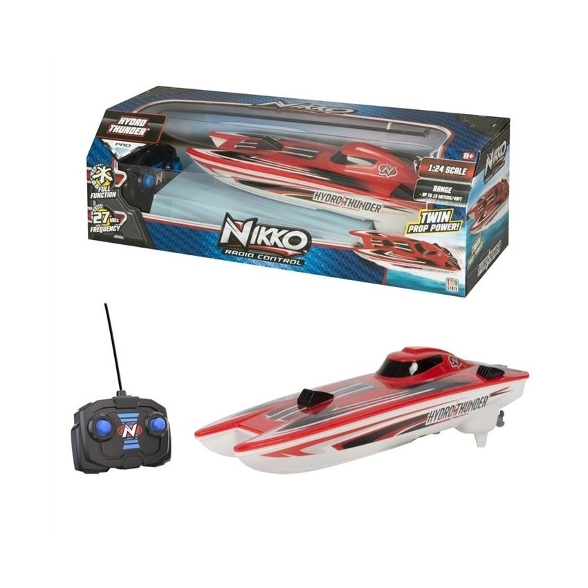 Nikko Radio Control RC HydroThunder Speed Boat. 1:24 Scale w/ 27 MHz Frequency