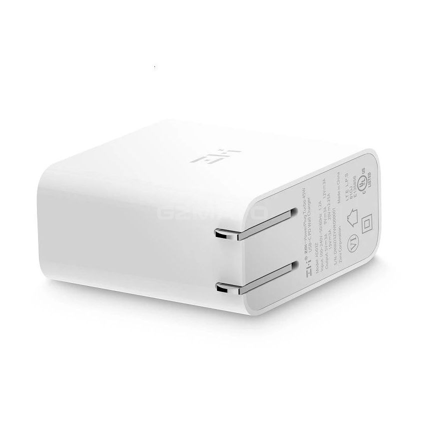 PowerPlug Turbo 45W USB-C PD Wall Charger with 5ft USB-C to USB-C Cable