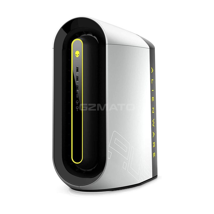 2021 Newest Dell Alienware Aurora R10 Gaming Desktop, AMD Ryzen 5 5600X, 16GB HyperX DDR4 SSD512GB+ 1TB HDD, Lunar Light White, Liquid Cooling, 1000W PSU, Killer Wifi 6
