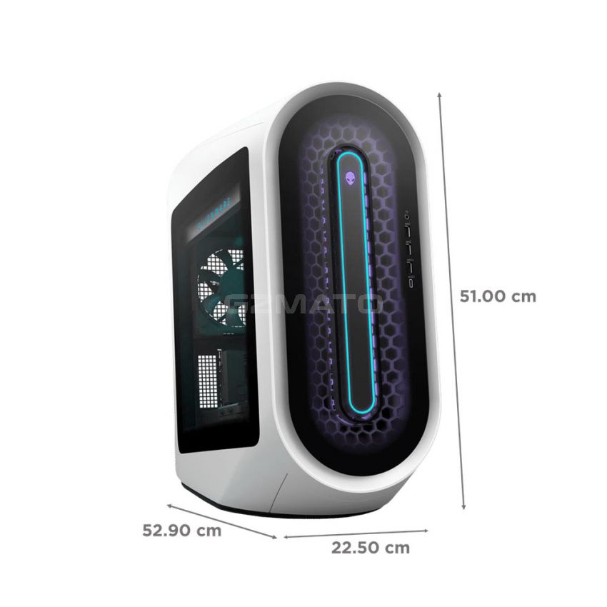 Alienware Aurora R13-9788TW Core i7-12700KF 12th Gen Gaming Tower (32GB, 1TB HDD, 512GB SSD, NVIDIA GeForce RTX 3080Ti, Windows 11 Home, Lunar Light) 