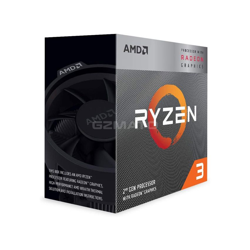 AMD Ryzen 3 3200G 3.6/4 GHz 4-Core Unlocked Desktop Processor with Radeon Graphics