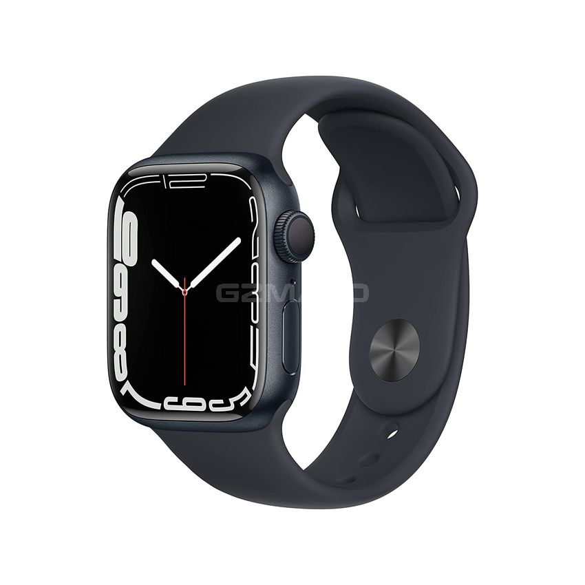 Apple Watch Series 7 Aluminum with Sport Band-Midnight-GPS + Cellular-45mm