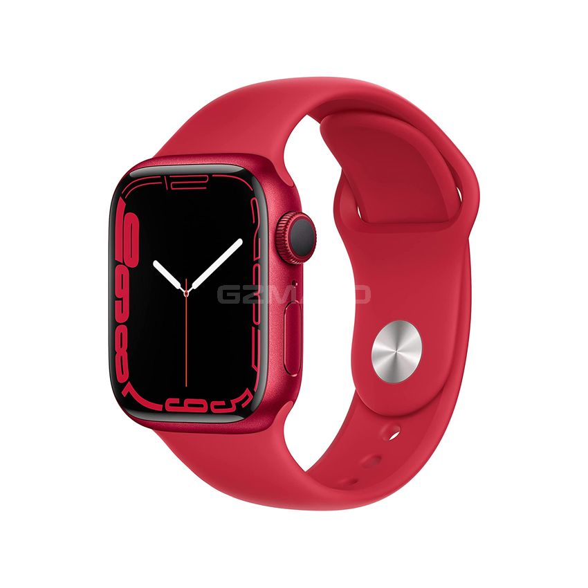 Apple Watch Series 7 Aluminum with Sport Band-Red-GPS-41mm