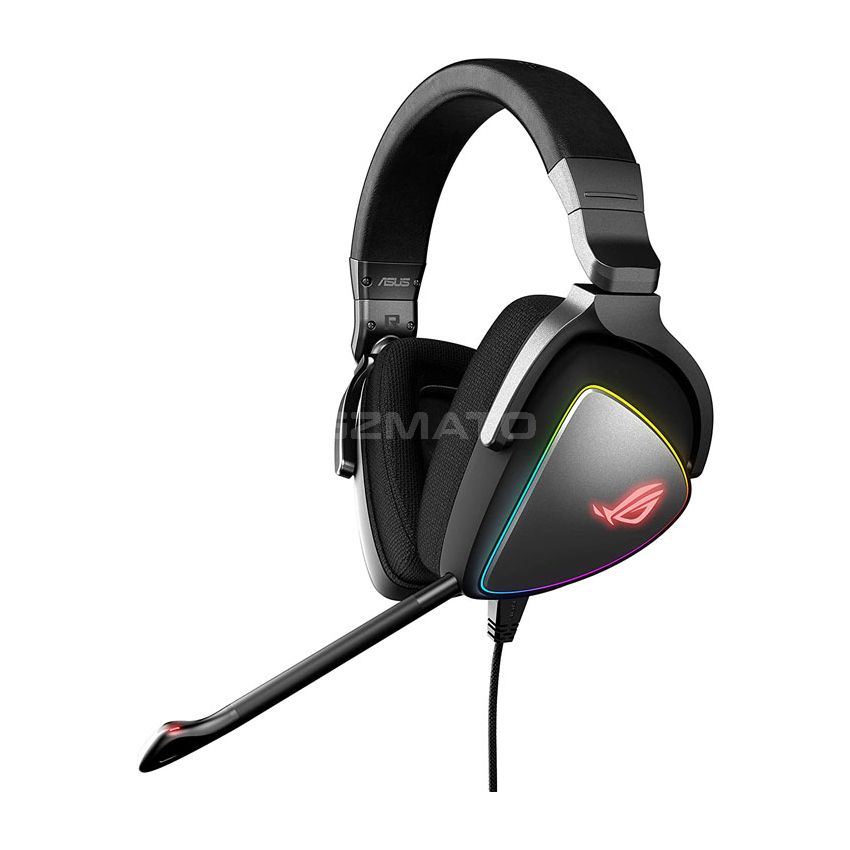ASUS Gaming Headset ROG DELTA | Headset with Mic and Hi-Res ESS Quad-DAC | Compatible Gaming Headphones for PC, Mac, PS4, Xbox One | Aura Sync RGB Lighting