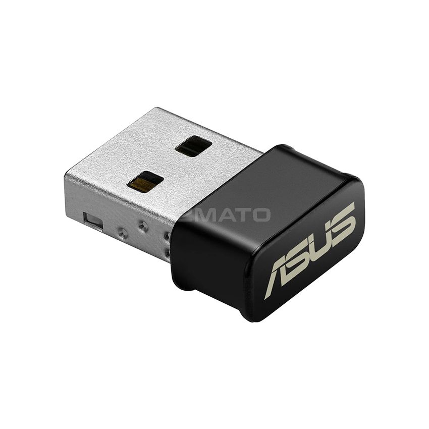 ASUS USB-AC53 AC1200 Nano USB Dual-Band Wireless Adapter, MU-Mimo, Compatible for Windows XP/Vista/7/8/1/10, Black