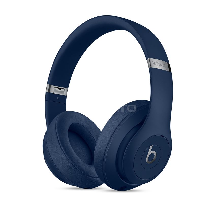 Beats Studio3 Wireless Noise Cancelling Over-Ear Headphones - Apple W1 Headphone Chip, Class 1 Bluetooth, 22 Hours of Listening Time, Built-in Microphone - -Blue