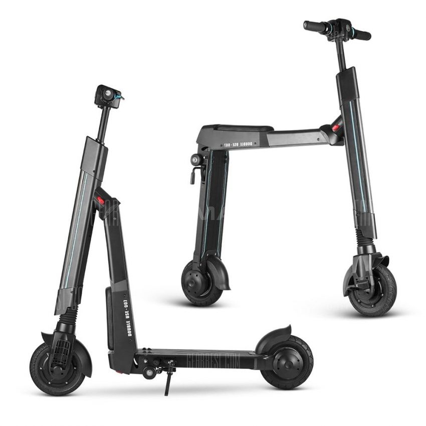 WW WWBETTER W - 007A Dual Use Electric Scooter Smart Folding Bike - Black