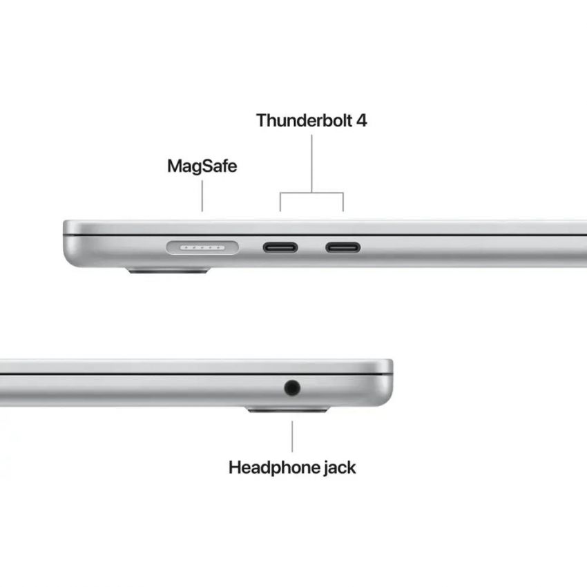 Apple - 15-inch MacBook Air M4 chip 512GB SSD 16GB Memory 10-Core CPU 10-Core GPU Built for Apple Intelligence - Silver