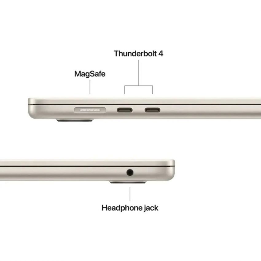 Apple - 15-inch MacBook Air M4 chip 256GB SSD 16GB Memory 10-Core CPU 10-Core GPU Built for Apple Intelligence - Starlight