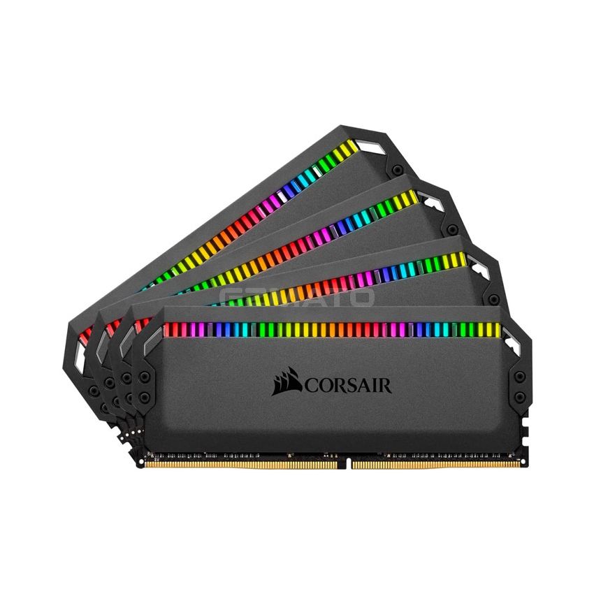 Corsair Dominator Platinum RGB 64GB (4x16GB) DDR4 3600 (PC4-28800) C18 1.35V Desktop Memory, Black