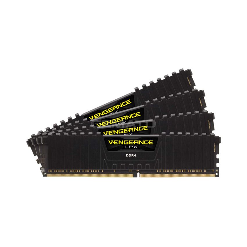 Corsair Vengeance LPX 32GB (4x8GB) DDR4 3600 (PC4-28800) C18 1.35V Desktop Memory - Black