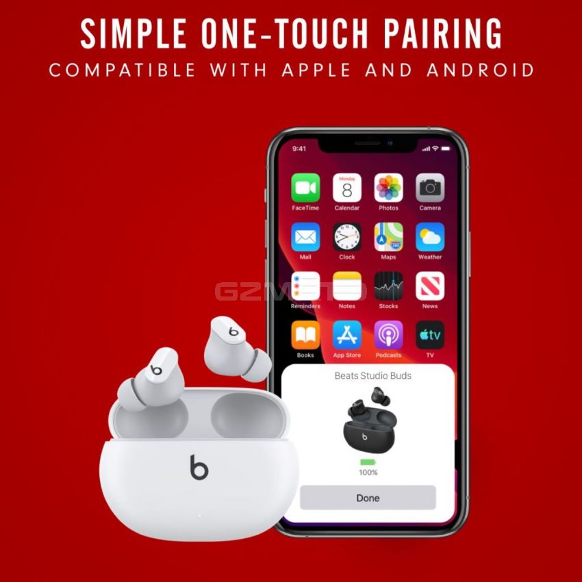 Beats Studio Buds – True Wireless Noise Cancelling Bluetooth Earbuds-White