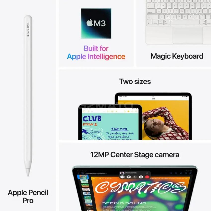 Apple - 13-inch iPad Air M3 chip Wi-Fi 256GB - Starlight