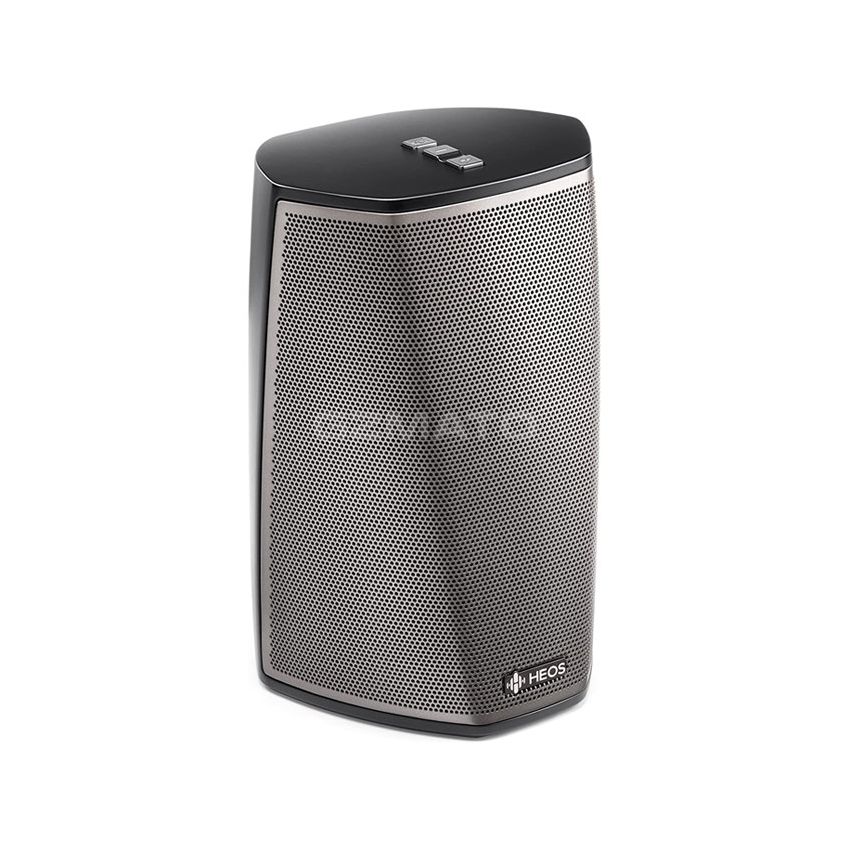 Denon HEOS 1 HS2 New Hi-Res Audio, Compact, Portable Wireless Bluetooth Speaker with Amazing Sound (Updated Version), Black, 5.08 x 7.44 x 5.04