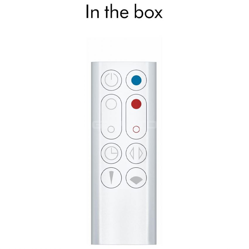 Dyson Hot+Cool™ AM09 Jet Focus heater and fan, White/Silver