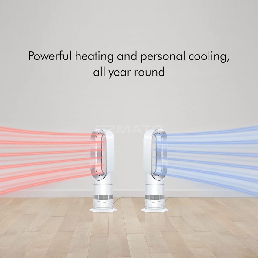 Dyson Hot+Cool™ AM09 Jet Focus heater and fan, White/Silver