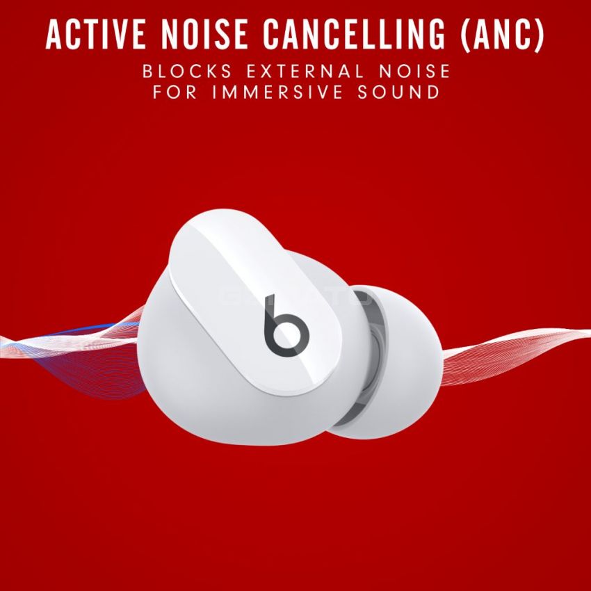 Beats Studio Buds – True Wireless Noise Cancelling Bluetooth Earbuds-White