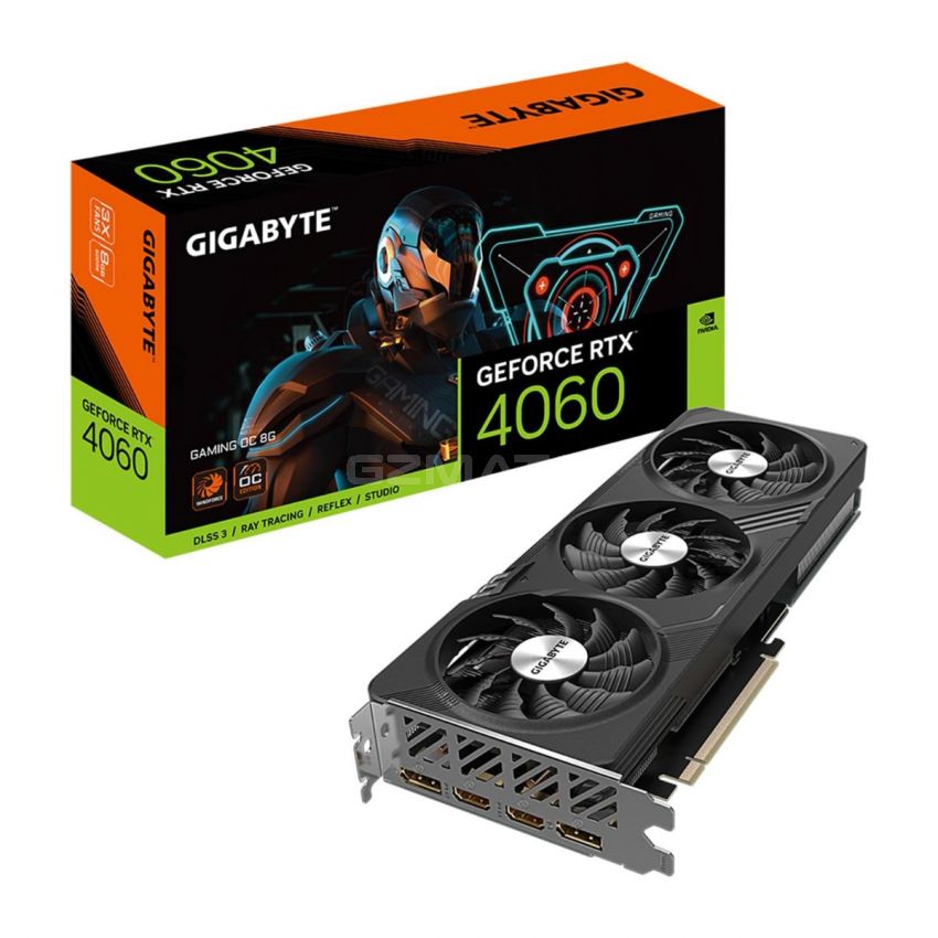 GIGABYTE GeForce RTX 4060 Gaming OC 8G Graphics Card, 3X WINDFORCE Fans, 8GB 128-bit GDDR6, GV-N4060GAMING OC-8GD Video Card