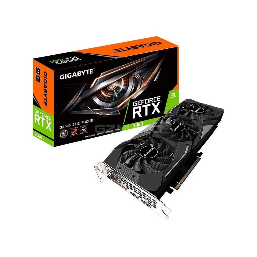 Gigabyte GeForce RTX 2060 Gaming OC Pro 6G Graphics Card, 3X Windforce Fans, 6GB 192-bit GDDR6, Gv-N2060GAMINGOC Pro-6GD REV2.0 Video Card 