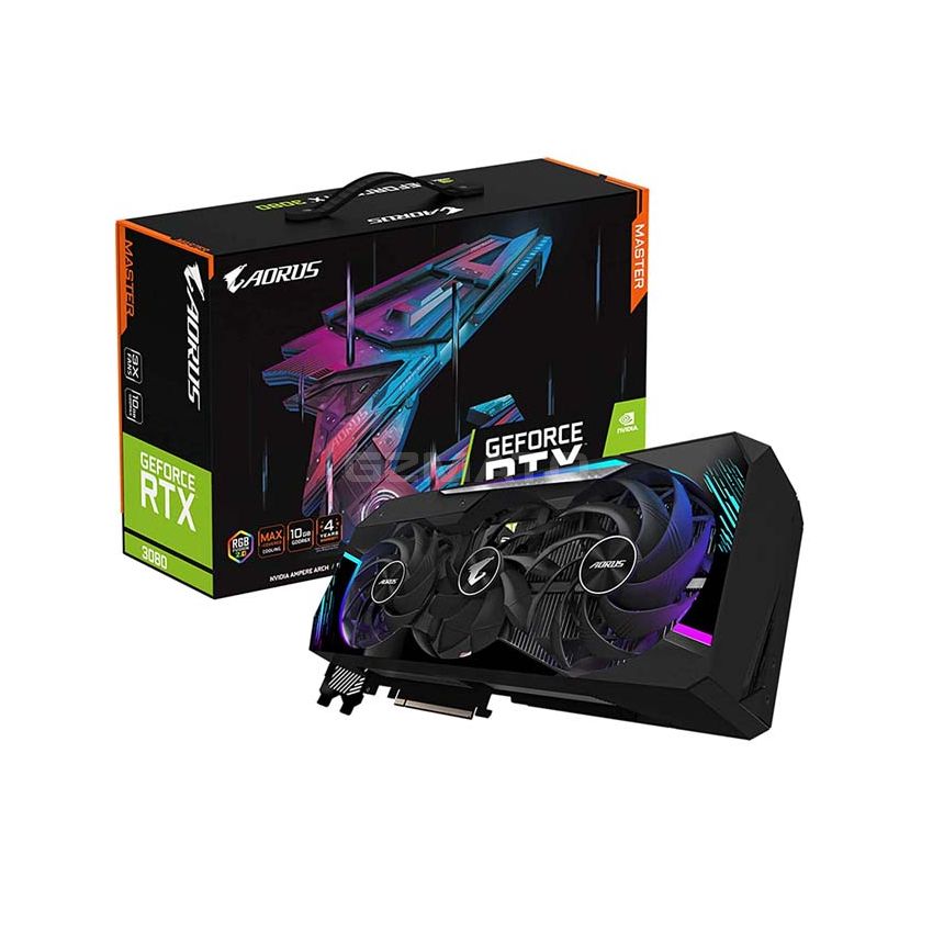 Gigabyte Nvidia GeForce RTX 3080 AORUS Master 10GB GDDR6X Graphics Card (GV-N3080AORUS M-10GD)