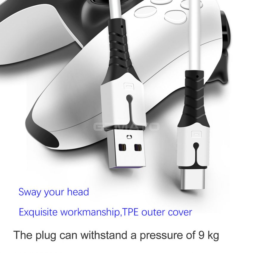 IINE USB-C Charger Cable For PlayStation 5 Controller Power Charging Cord For Sony Playstation 5 PS4 Gampad Joystick Game Accessories