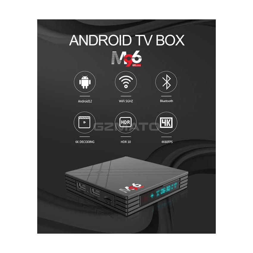 Skyline M96-H8 Factory 2023 Smart Tv Box Android 12 HDR 4GB RAM Allwinner H618 Android 12 Smart TV Box