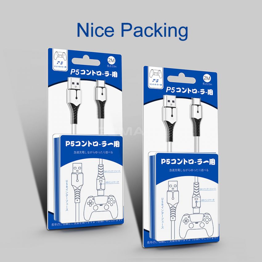 IINE USB-C Charger Cable For PlayStation 5 Controller Power Charging Cord For Sony Playstation 5 PS4 Gampad Joystick Game Accessories