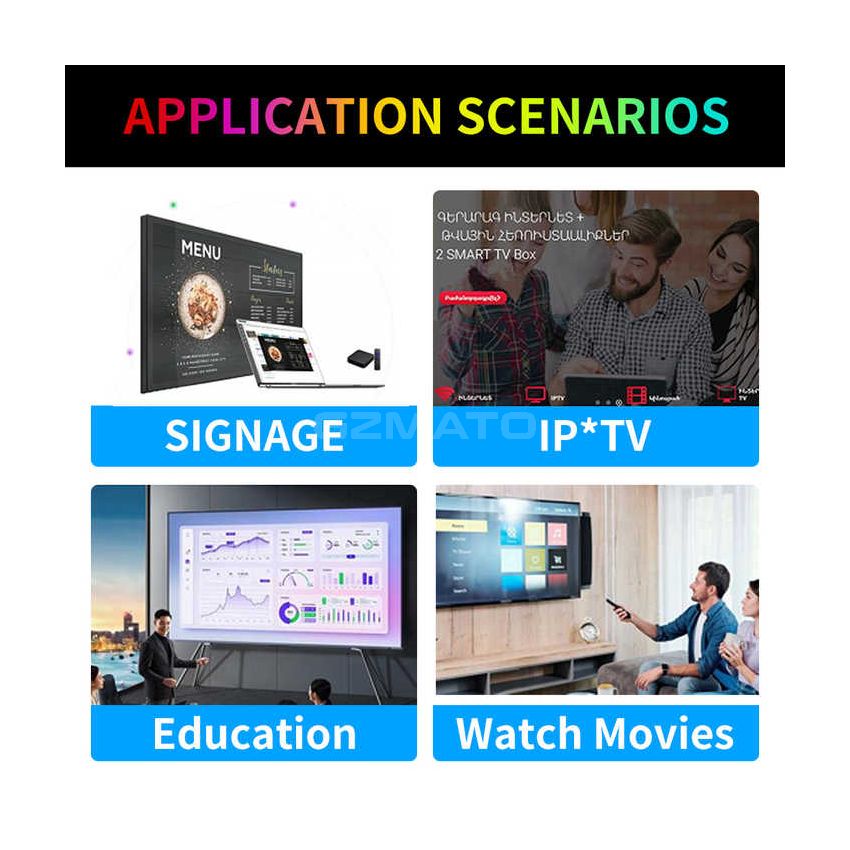 Skyline Amlogic S905Y4 Android 11.0 Streaming BT5.0 Voice Remote Smart ATV 4k 2023 TV Box