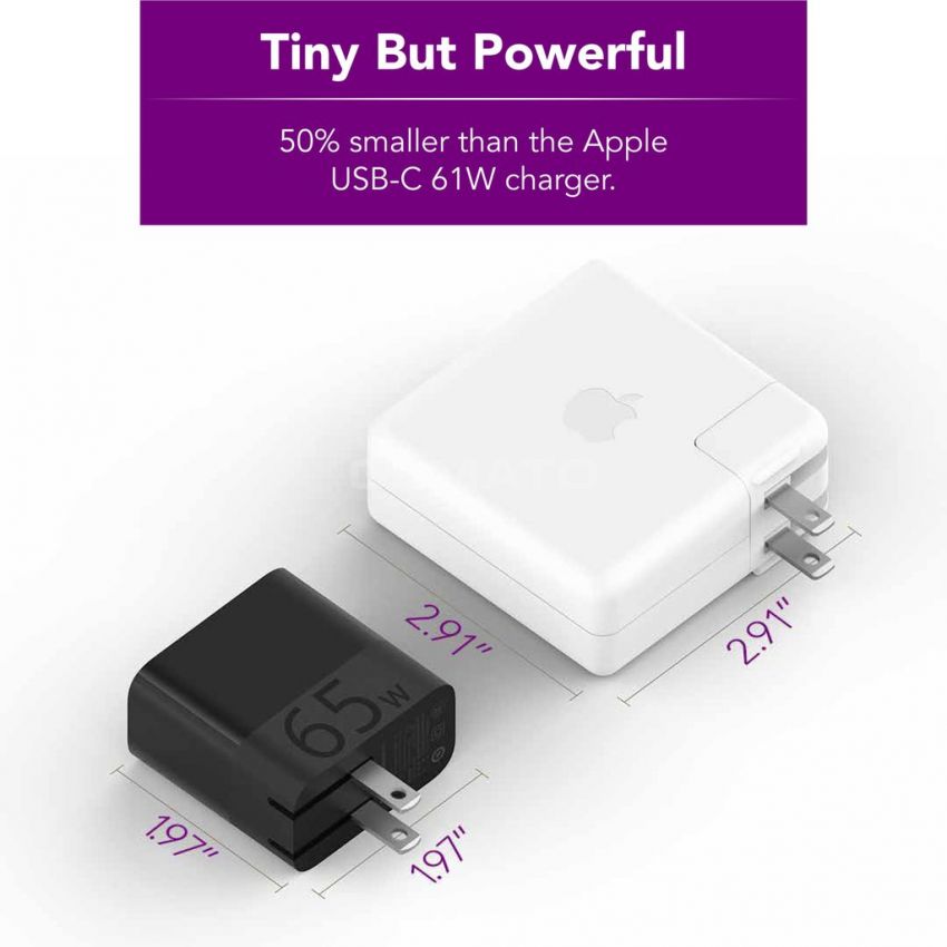 zPower™ Turbo 65W USB-C PD Wall Charger