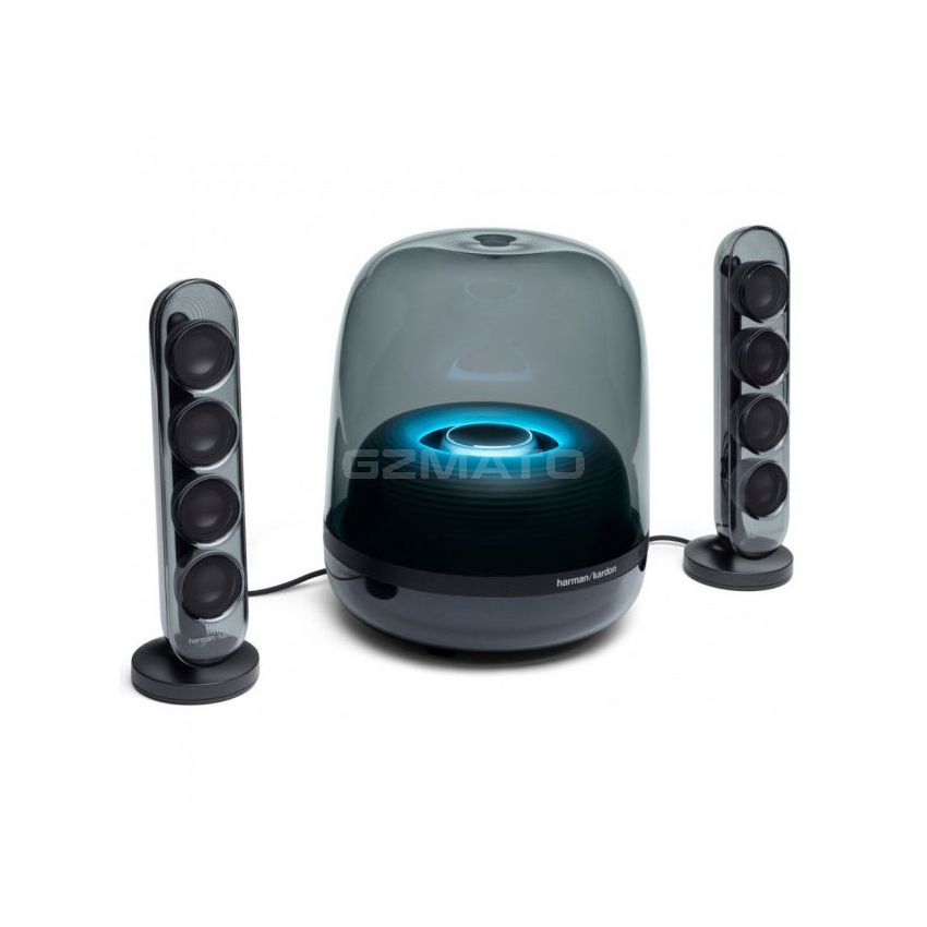 Harman Kardon SoundSticks 4-2.1 Bluetooth Speaker System with Deep Bass and Inspiring Industrial Design (low inventory) - Black 