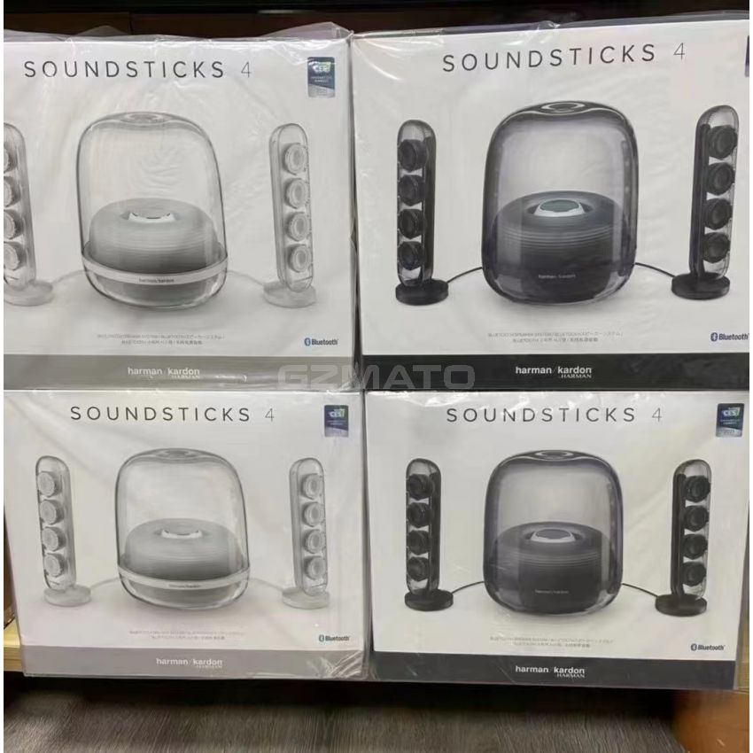Harman Kardon SoundSticks 4-2.1 Bluetooth Speaker System with Deep Bass and Inspiring Industrial Design (low inventory) - Black 