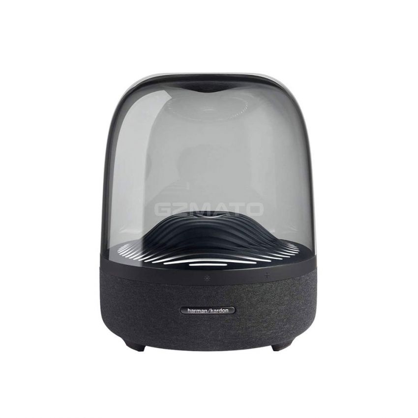 Harman Kardon Aura Studio 3 - Elegant, BT Wireless Speaker with Premium Design and Ambient Lighting - Black