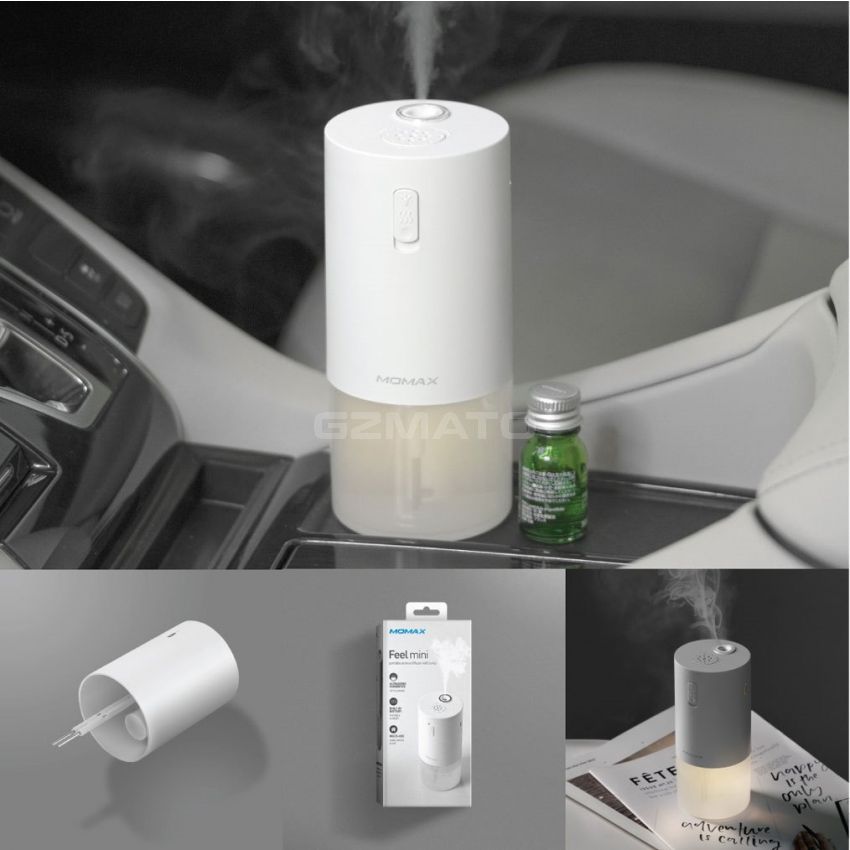 MOMAX Feel Mini Portable Aroma Diffuser with Lamp