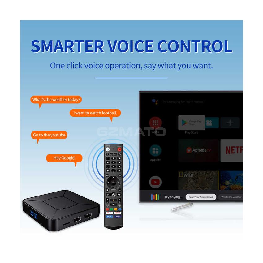 Skyline Amlogic S905Y4 Android 11.0 Streaming BT5.0 Voice Remote Smart ATV 4k 2023 TV Box