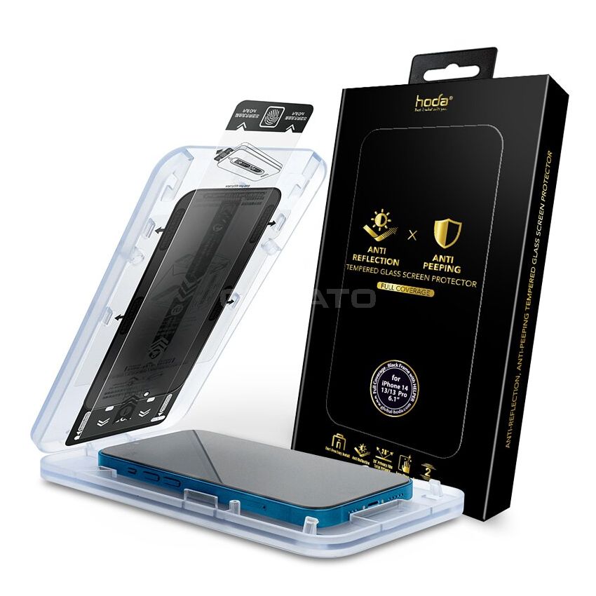 hoda iPhone 14, Pro, Max Anti-Peeper with Anti-Reflection Full Coverage Glass Screen Protector 6.1