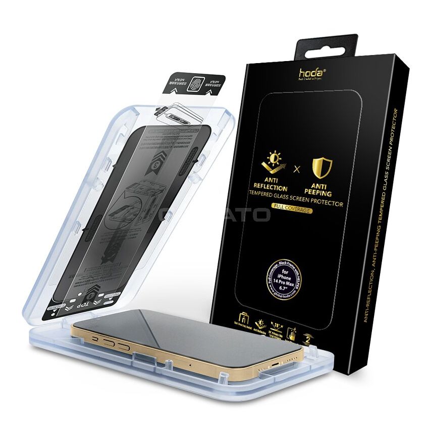 hoda iPhone 14, Pro, Max Anti-Peeper with Anti-Reflection Full Coverage Glass Screen Protector 6.1