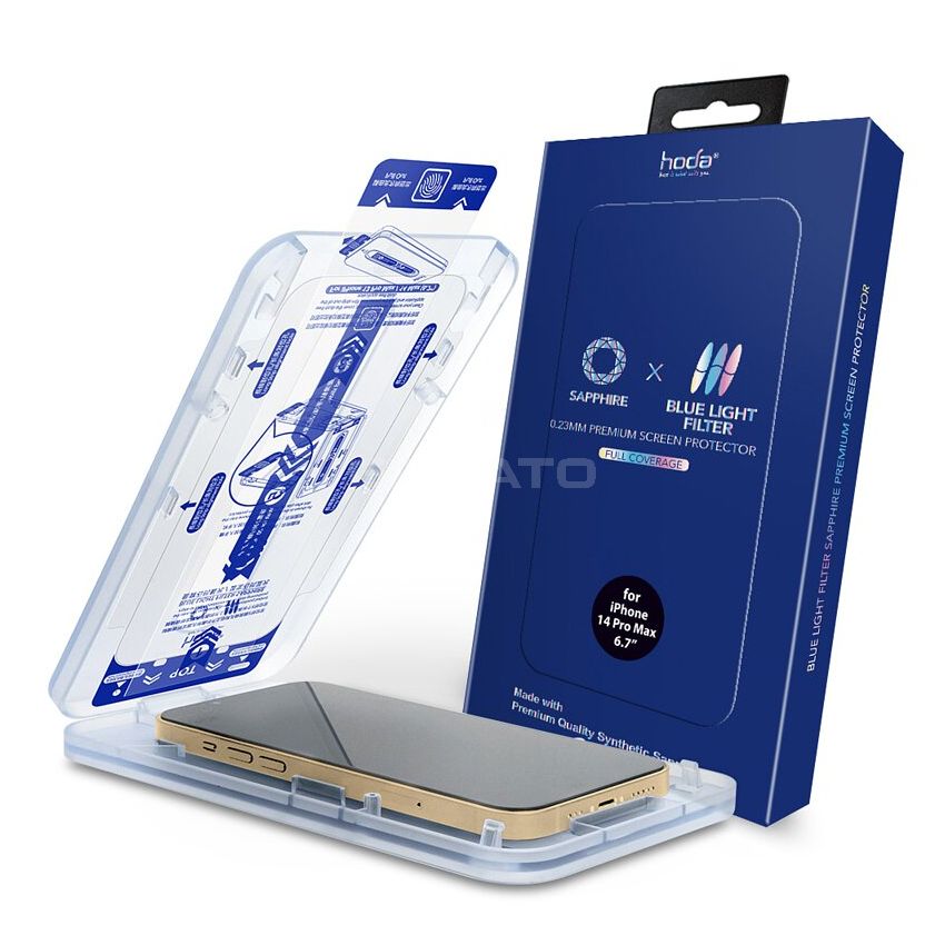 hoda iPhone 14, Pro, Max Blue Light Filter Sapphire Screen Protector 6.1