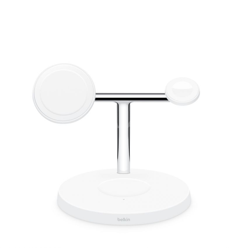 Belkin BOOST↑CHARGE PRO 3-in-1 Wireless Charger with MagSafe-White