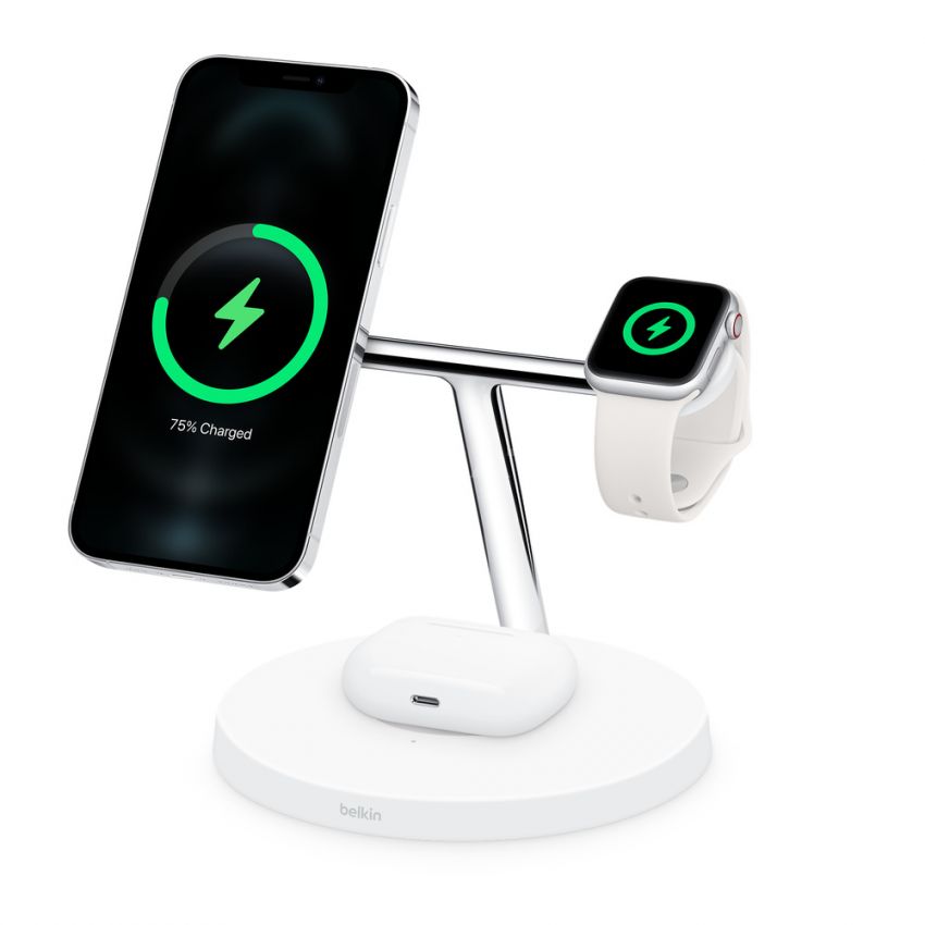 Belkin BOOST↑CHARGE PRO 3-in-1 Wireless Charger with MagSafe