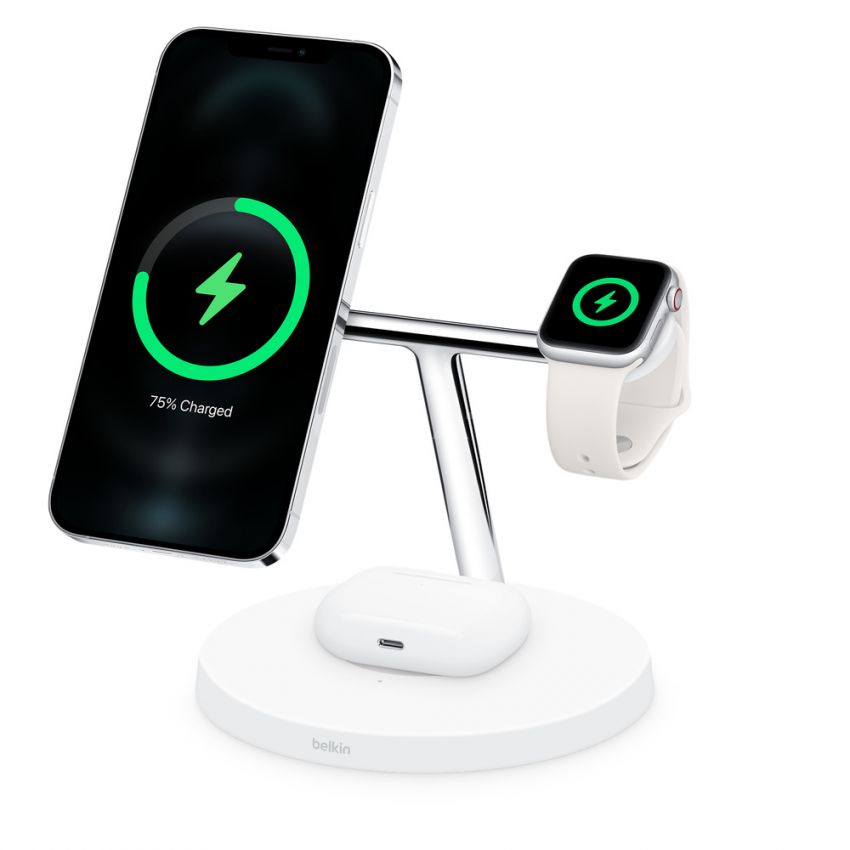Belkin BOOST↑CHARGE PRO 3-in-1 Wireless Charger with MagSafe