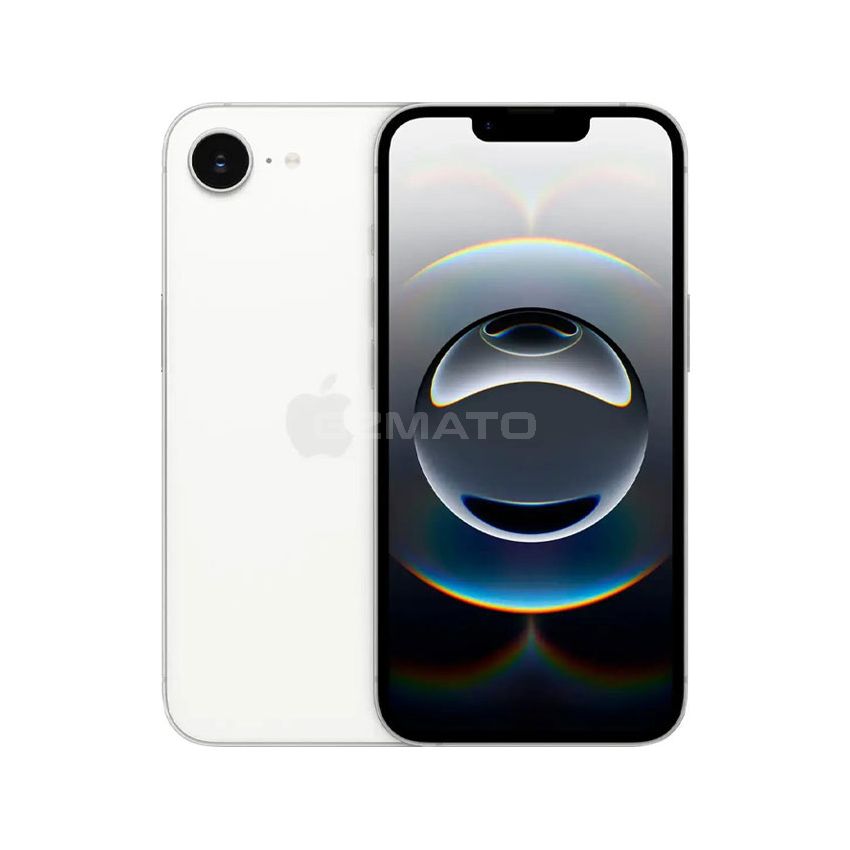 Apple - iPhone 16e 128GB Factory Unlocked - Apple Intelligence - White