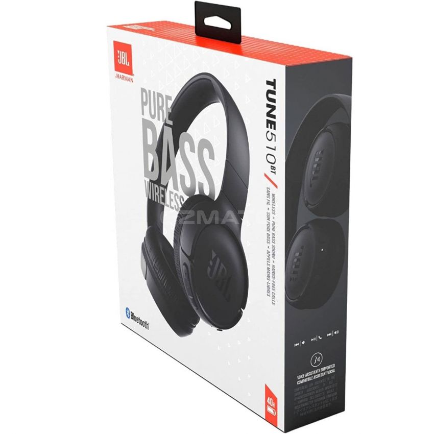 JBL Tune 510BT: Wireless On-Ear Headphones with Purebass Sound